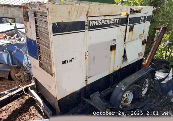 2016 MultiQuip Whisperwatt DCA-70 Towable Generator