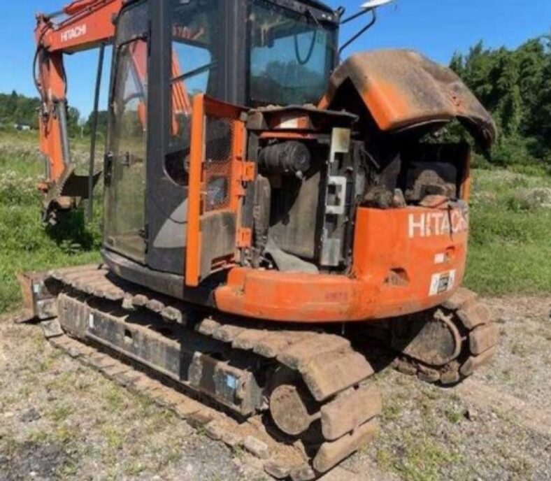 [Auction]: 2019 Hitachi ZX85USB-5 Excavator | New York | damaged | CAG