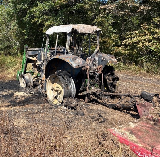 2005 John Deere 6420 Tractor and Bush Hog 3210 - Image 2