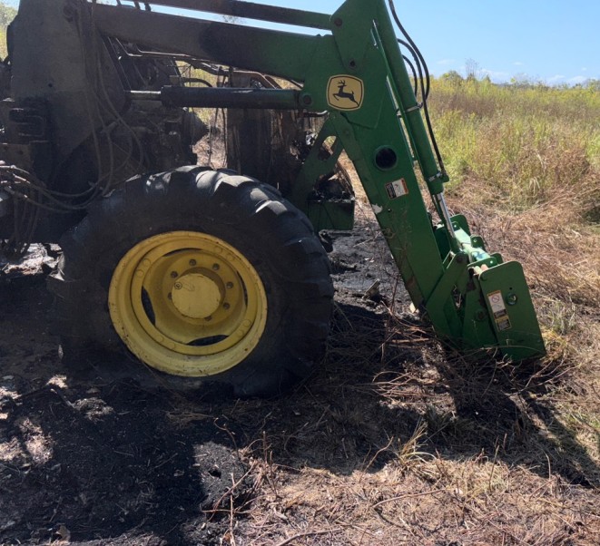 2005 John Deere 6420 Tractor and Bush Hog 3210 - Image 3