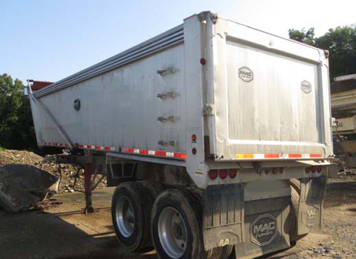 2016 Mac Aluminum Dump Trailer